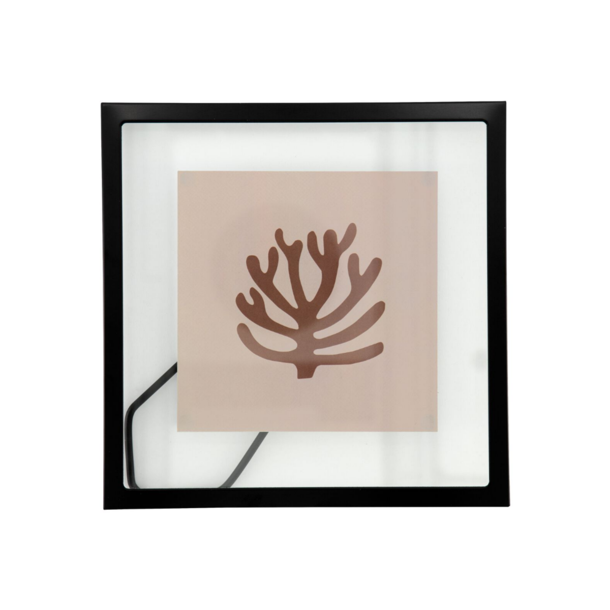 HEMA Fotolijst 15x15cm zwart metaal floating zwart (zwart)