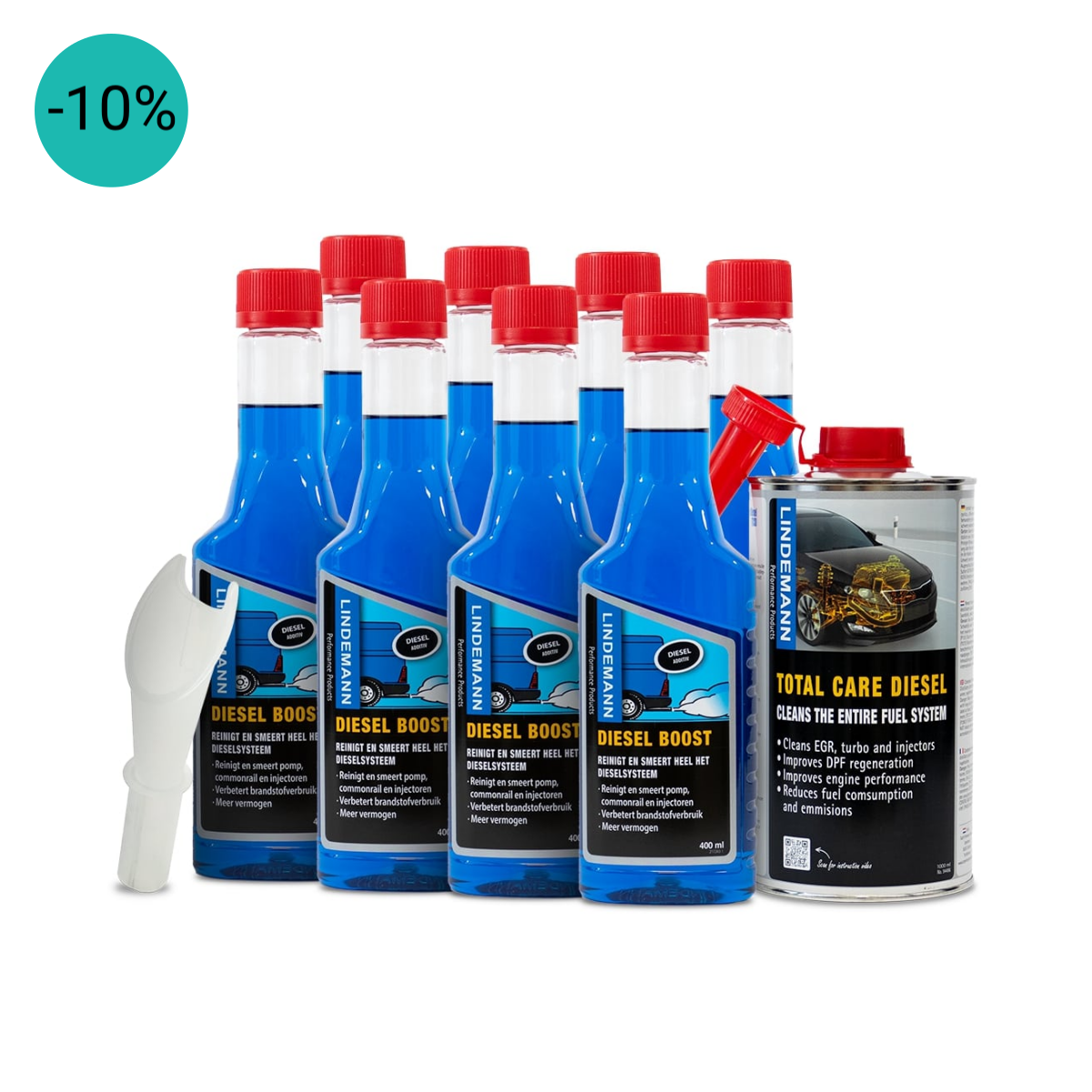 Lindemann Diesel Jaarpakket o.b.v. 10.000 km | Auto Additieven | Diesel Additief | Dutch Performance Products