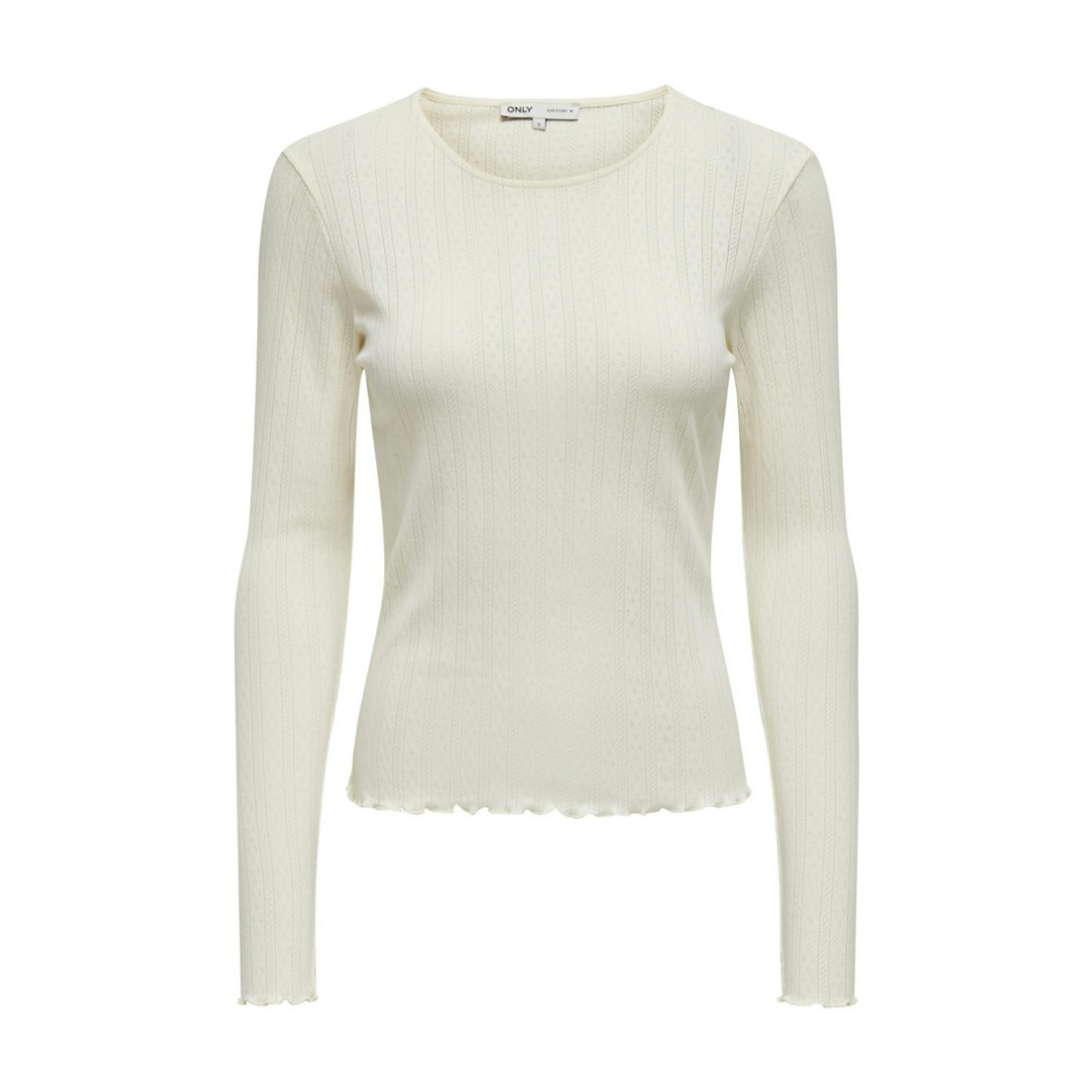 Only - Damen Langarmshirt - Weiß - Größe: XL - bei Tara-M