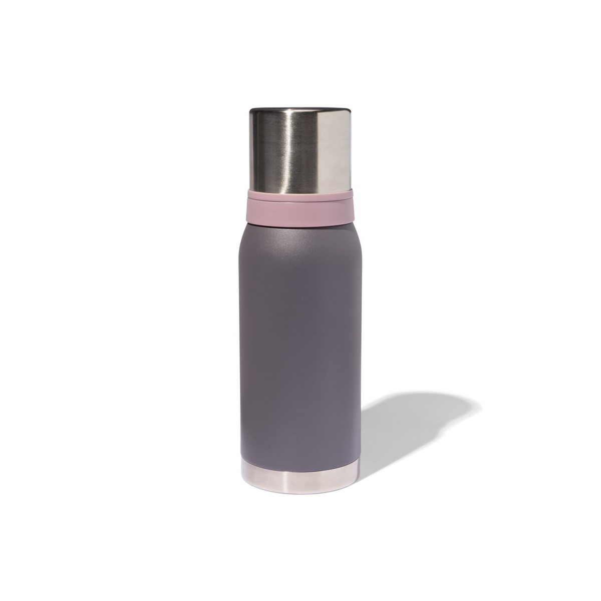 HEMA HEMA Isoleerfles 1.1L Rvs Metallic (antraciet)