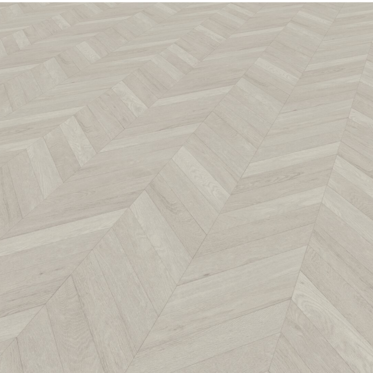 Rouleau 4m de sol PVC effet chevron pose libre azay light grey Gerflor - 2500 cm x 400 cm x 0.29 cm — vue 3