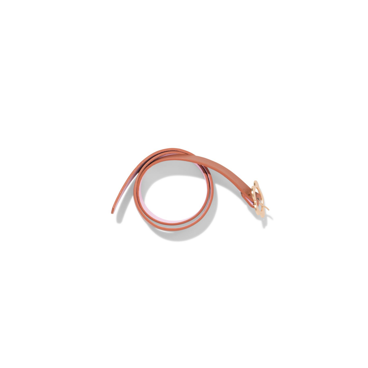 HEMA HEMA Kinderriem 2cm Bloemgesp Camel (camel)