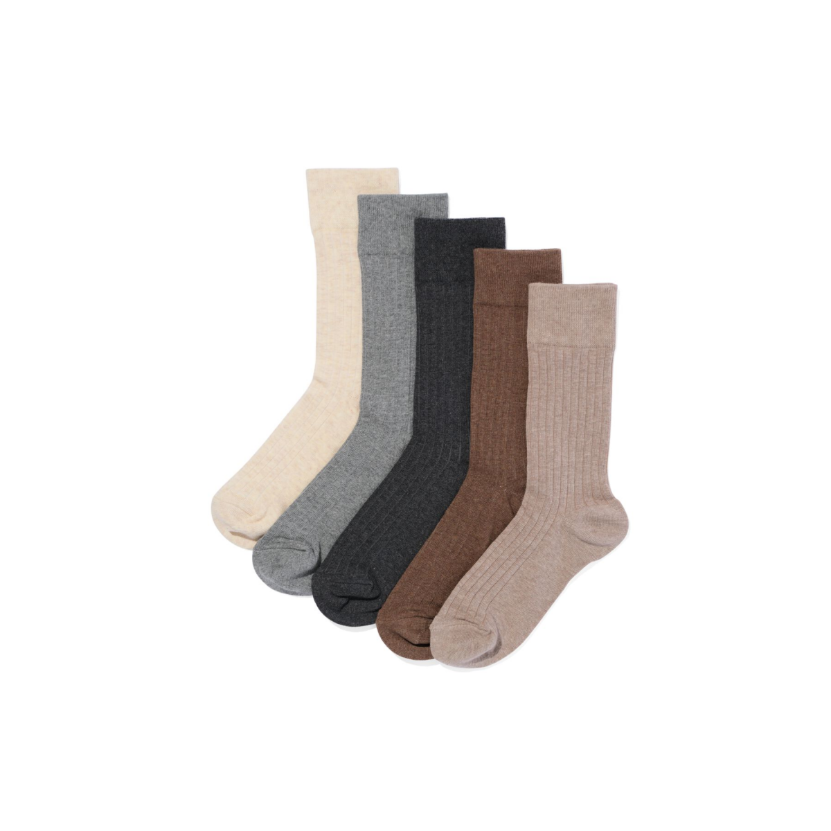 HEMA Herensokken melange - 5 paar beige (beige)