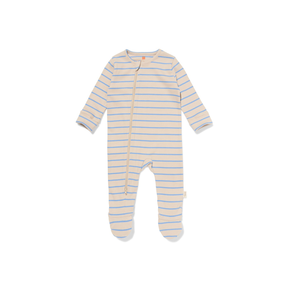 HEMA Newborn meegroeiboxpakje strepen ecru (ecru)