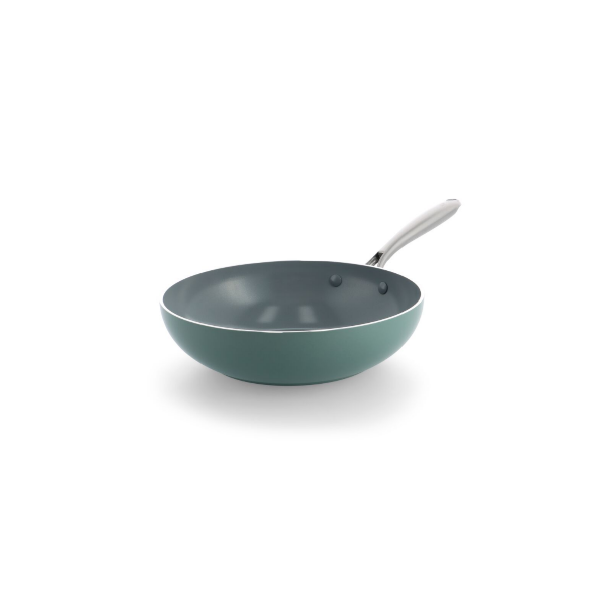 HEMA HEMA BK Wokpan Ø28cm Keramisch PFAS-vrij Groen