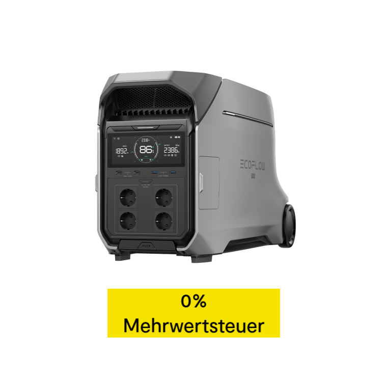 EcoFlow DELTA Pro 3 - Tragbare Powerstation - Silber