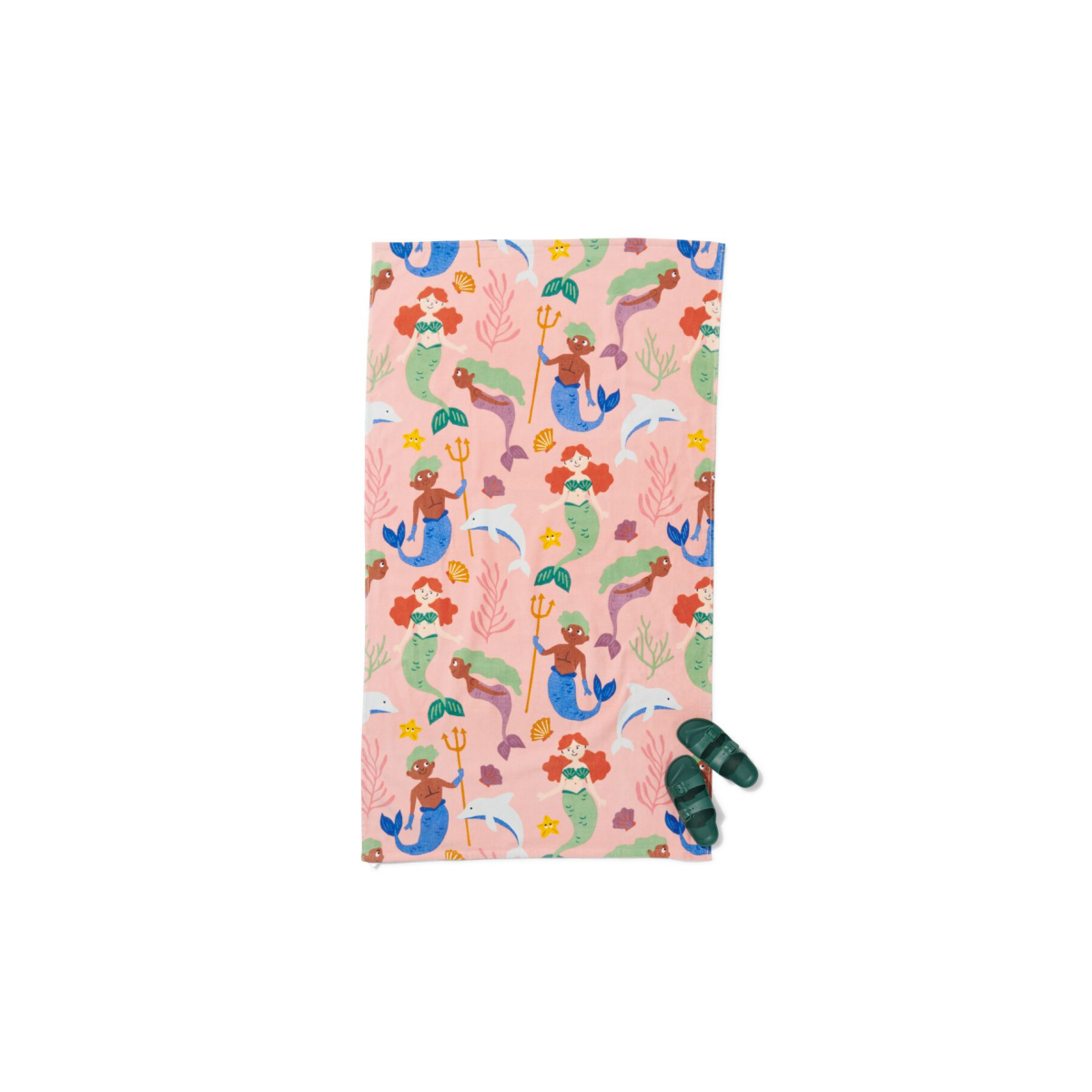 HEMA HEMA Kinder Strandlaken 80x140 Zeemeermin (roze)