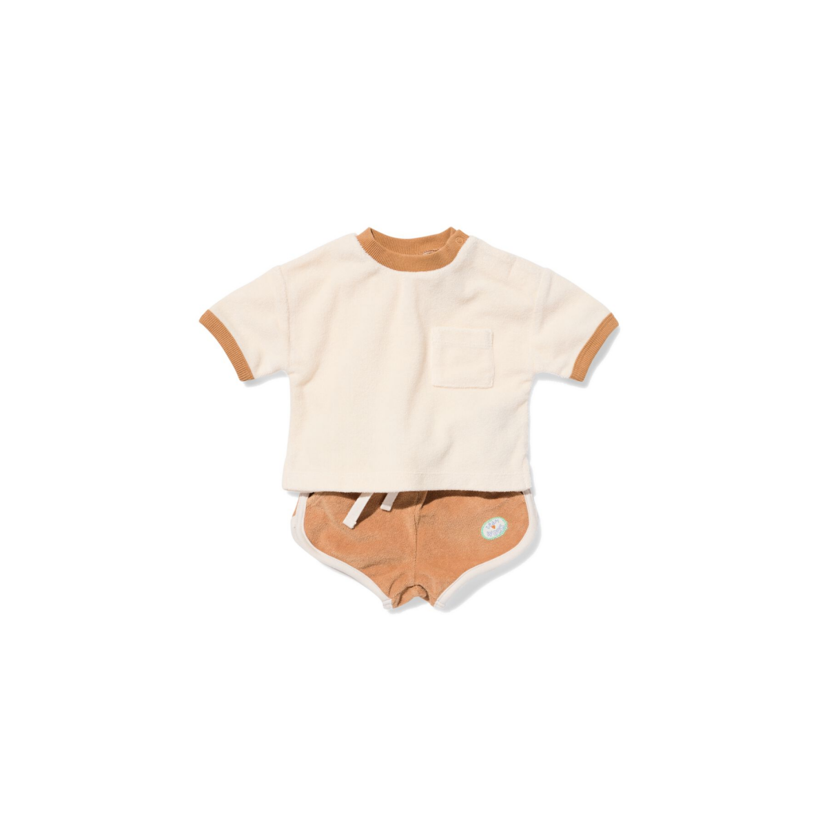 HEMA HEMA Newborn Kledingset Badstof Bruin (bruin)