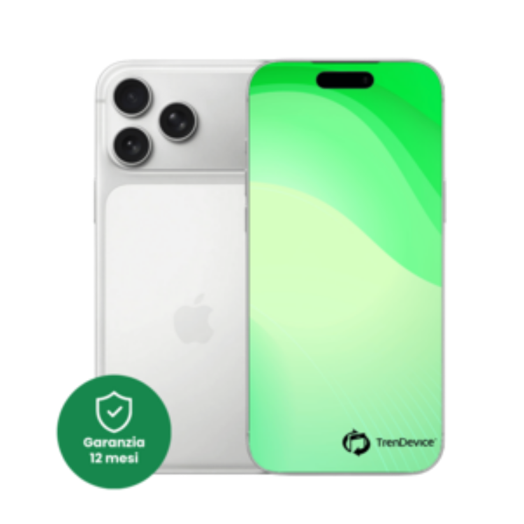 iPhone 17 Pro Max 256 GB Argento Sim Card (include slot sim) A+ Ricondizionato