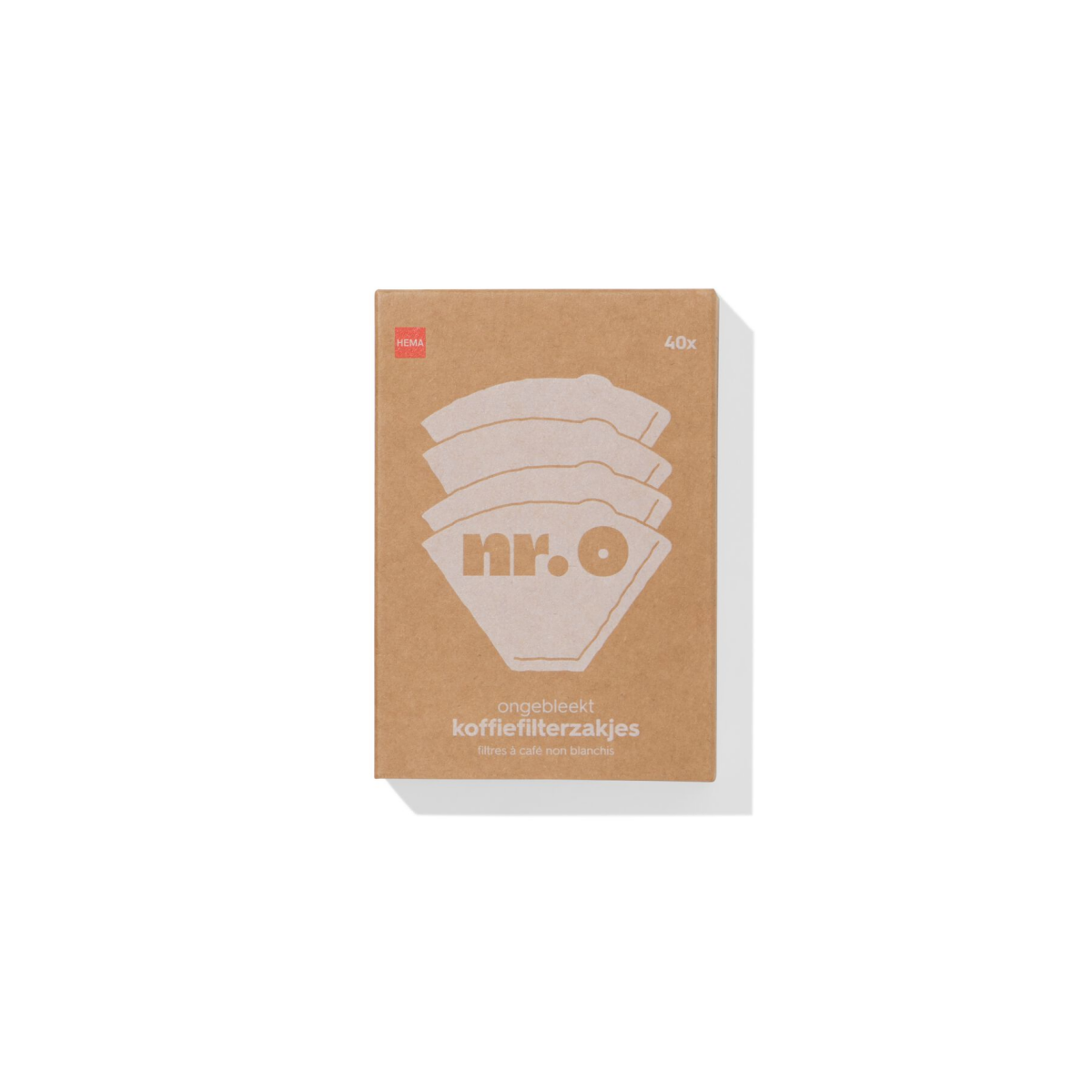 Koffiefilterzakjes Nr.0 Ongebleekt - 40 Stuks