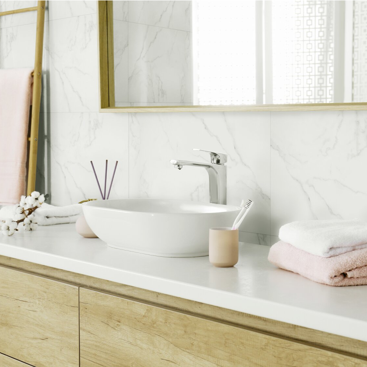 Dalle murale PVC effet pierre pose collée, pose clipsée 7093 Dolceta Gerflor - 65 cm x 37.5 cm x 0.5 cm