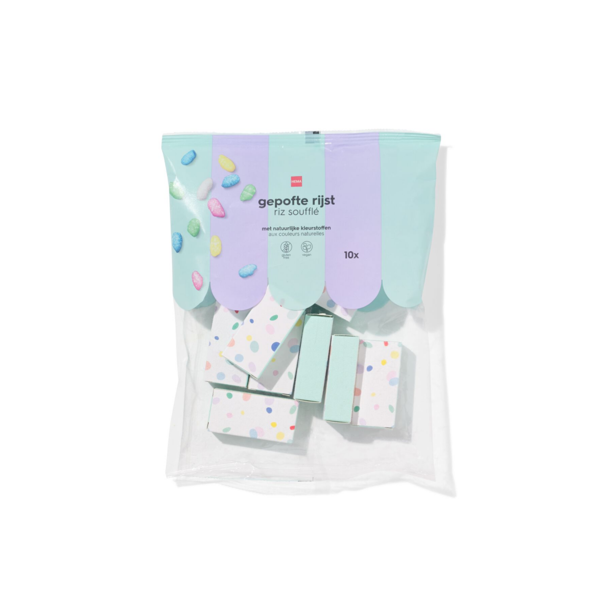 Gepofte Rijst Uitdeelzak - 10 Stuks