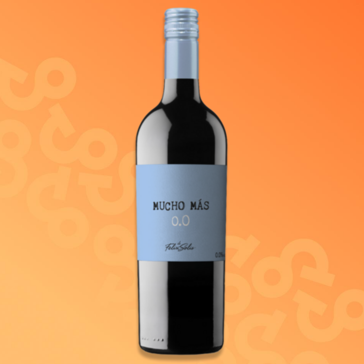 Bottle of Mucho Más Tinto 0.0% alcohol-free wine 75 cl