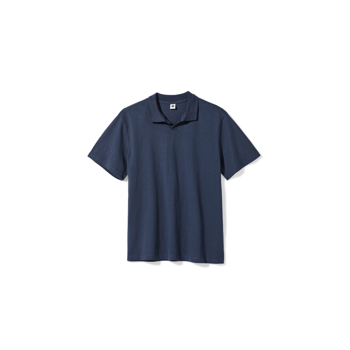 HEMA Herenpolo Jack slub donkerblauw (donkerblauw)