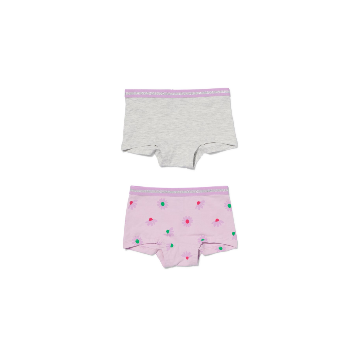 HEMA HEMA Kinderboxers Katoen/stretch - 2 Stuks Lila (lila)