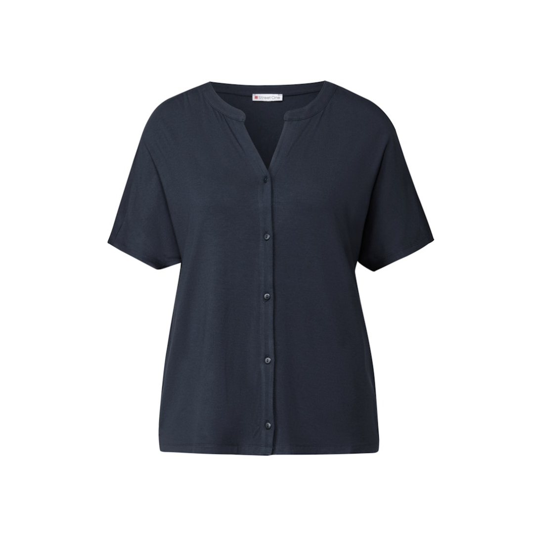 Street One Tunika Shirt Viskose-Polyester Blau
