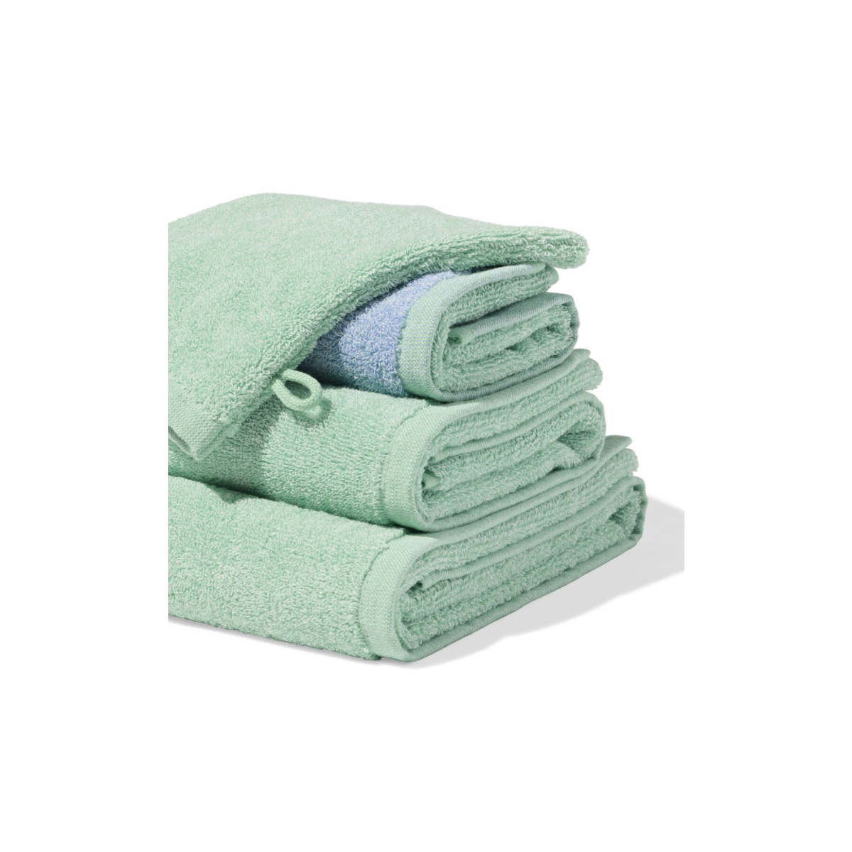 HEMA Handdoeken - zware kwaliteit groen (groen)