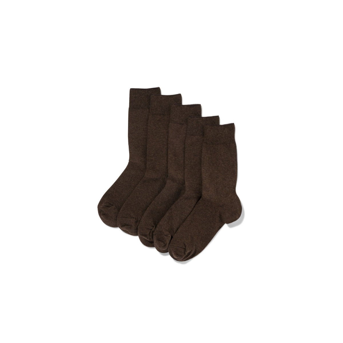 HEMA HEMA Herensokken - 5 Paar Bruin (bruin)