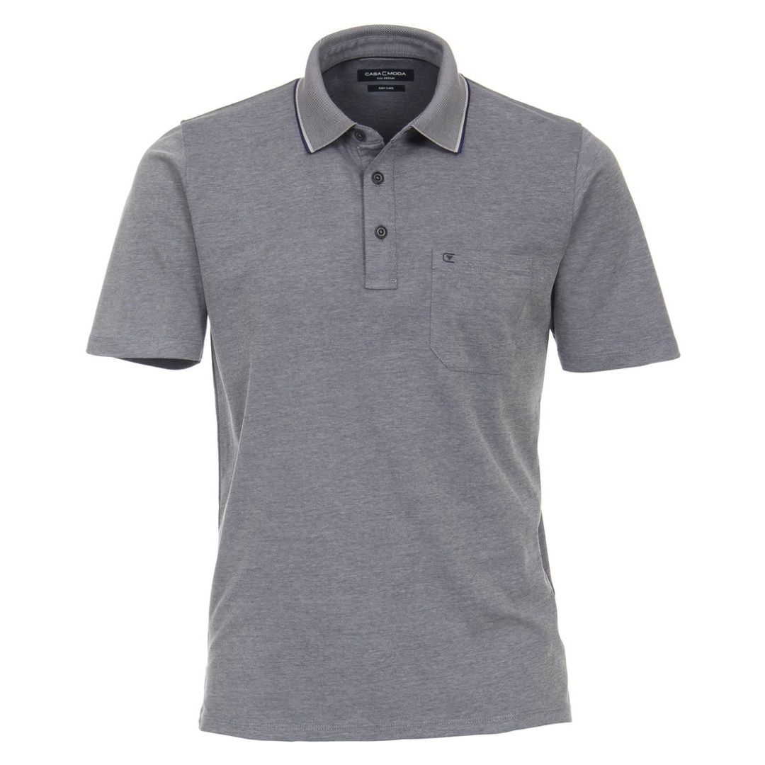 casamoda Polo Shirt Baumwolle-Polyester Blau