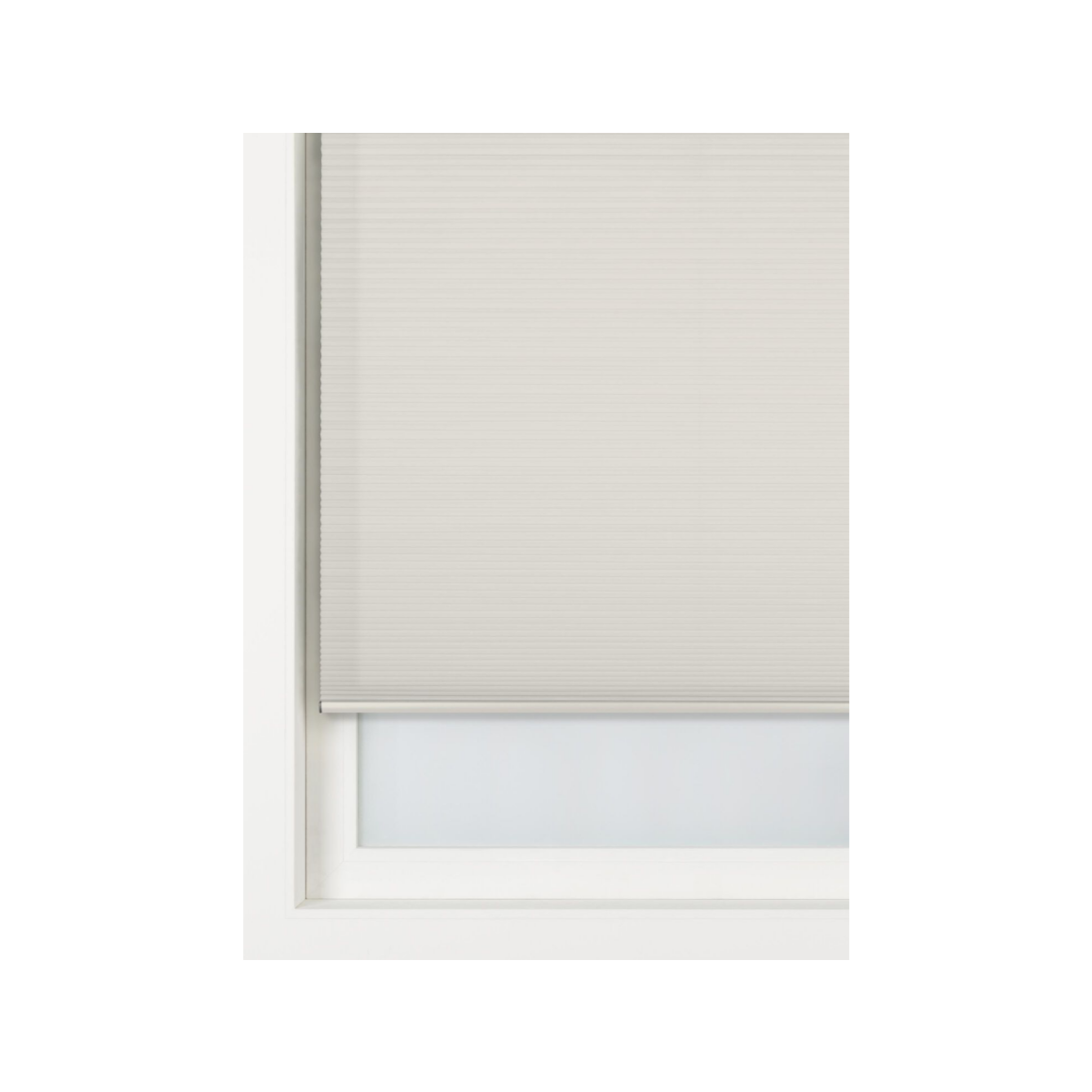 HEMA HEMA Plisse Dubbel Lichtdoorlatend Witte Achterzijde Beige (beige)