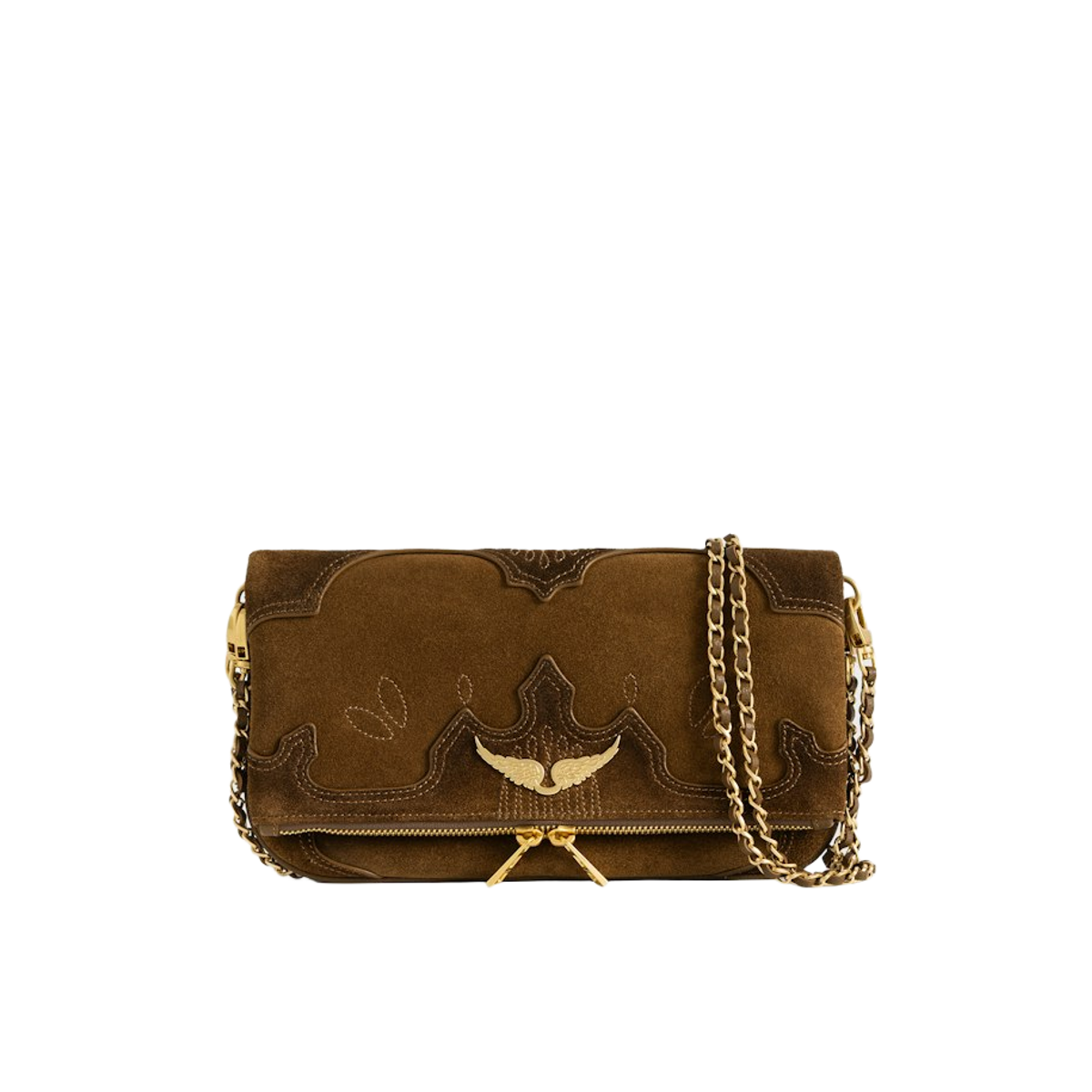 Zadig & Voltaire Donna Cognac Pochette Rock Western
