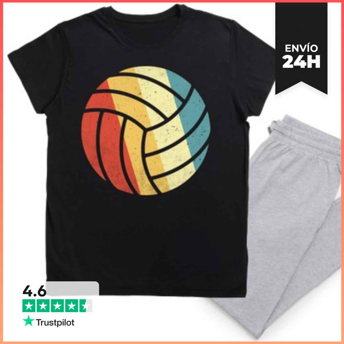 Pijama BALÓN VOLEIBOL RETRO VINTAGE laTostadora