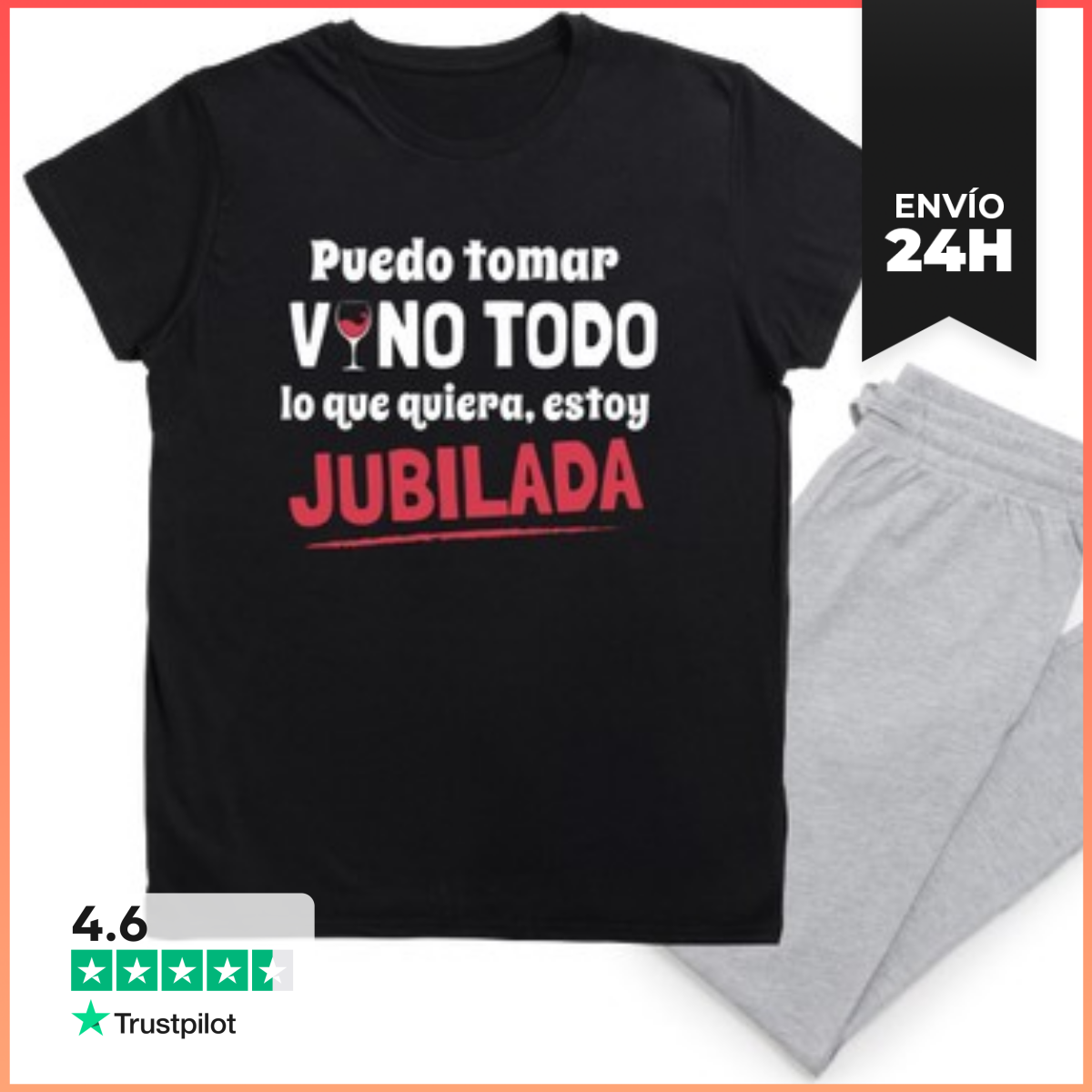 Pijama Puedo Beber Vino Todo Lo Que Quiera, Estoy Jubilado En