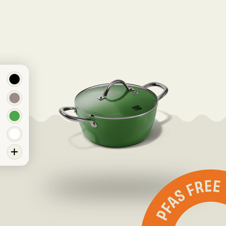 Cook&Pan Soeppan met Deksel Groen 24 cm