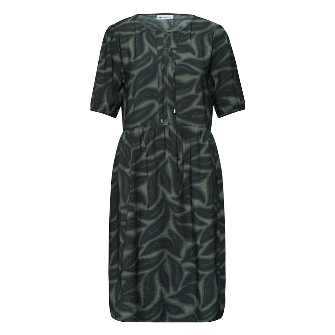 Street One - Damen Kleid - deep bound green - Größe: 42 - bei Tara-M