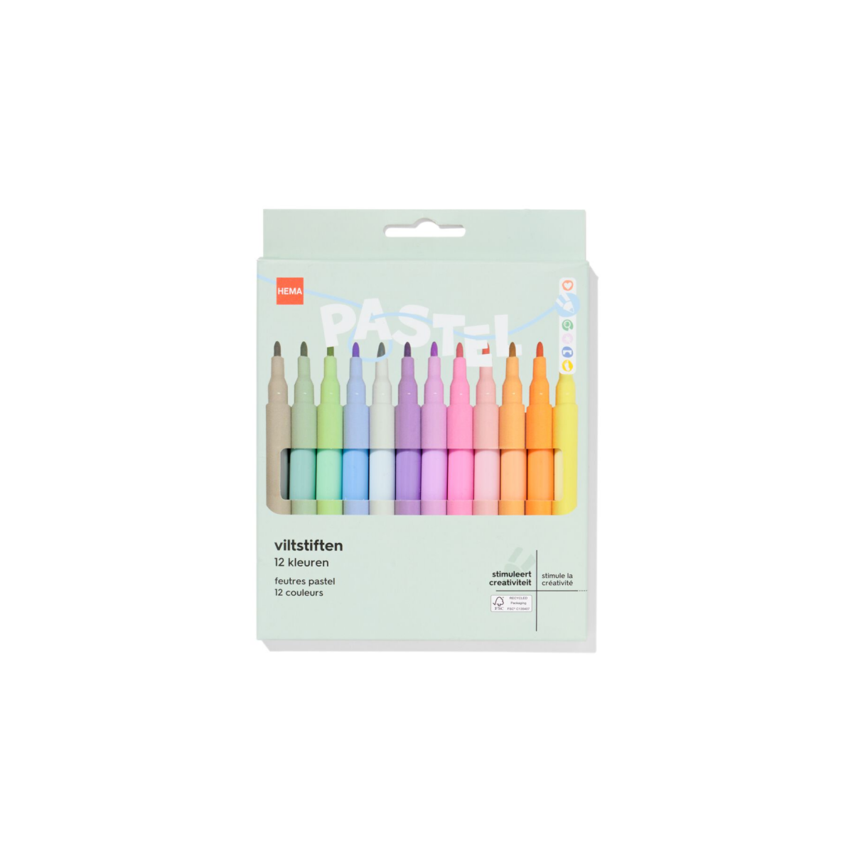 HEMA Pastelstiften - 12 stuks
