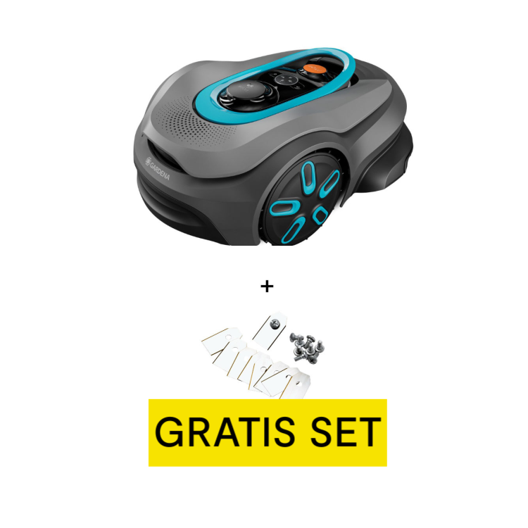 GARDENA Mähroboter smart SILENO sense 600 m² + gratis Ersatzmesser + gratis Garage