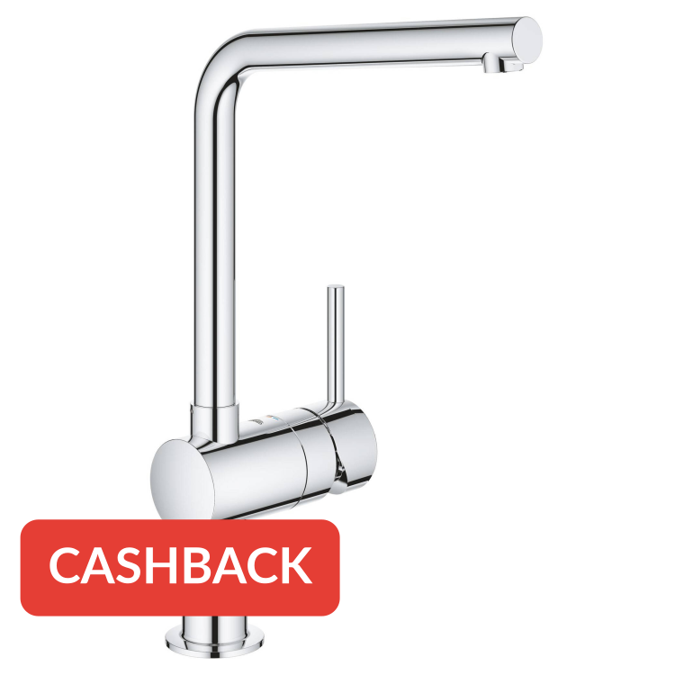 Grohe Minta keukenkraan met L-uitloop chroom