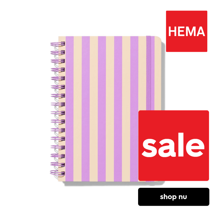 HEMA Notitieboek A5 gelinieerd strepen