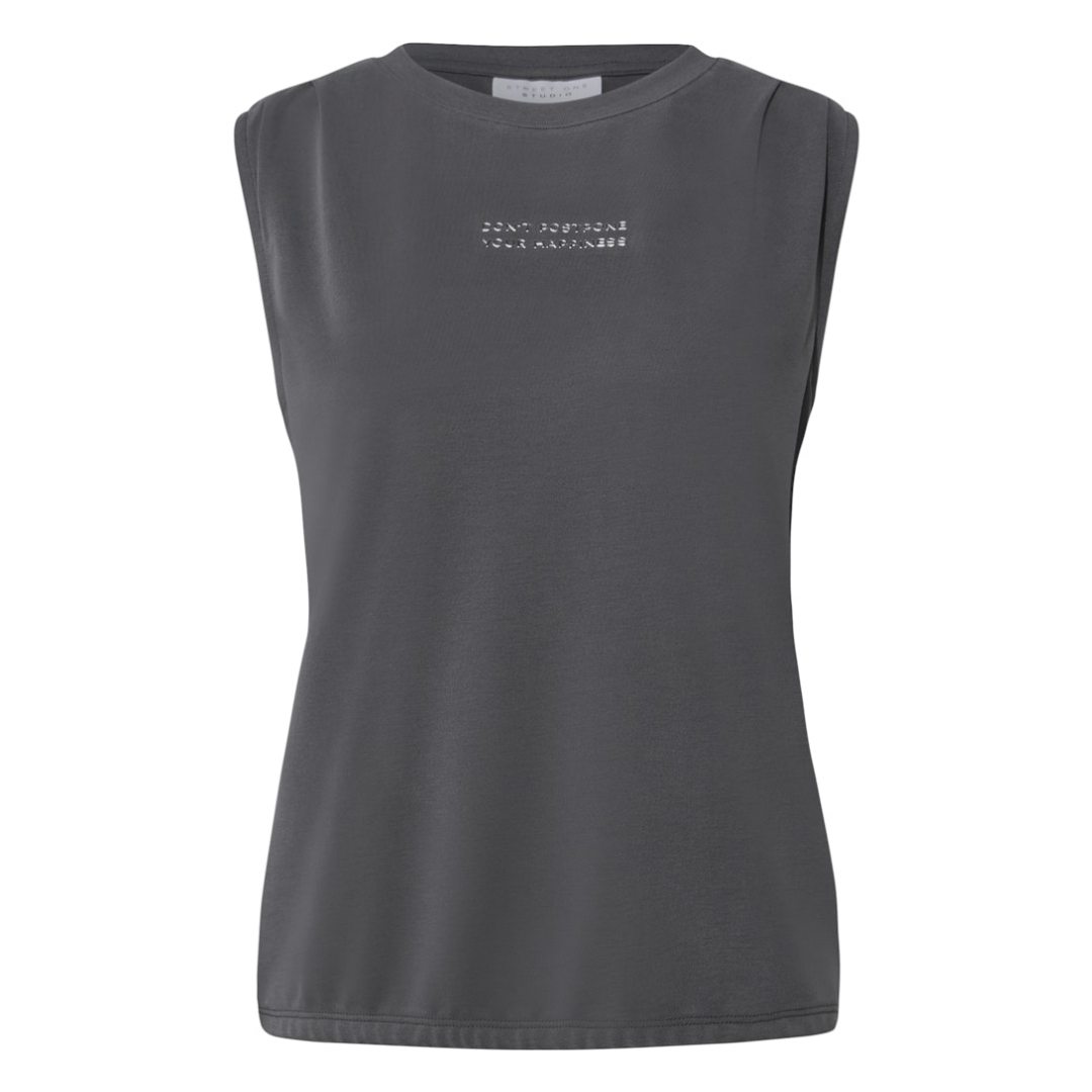 STREET ONE STUDIO - Damen Top - dusted grey - Größe: 40 - bei Tara-M