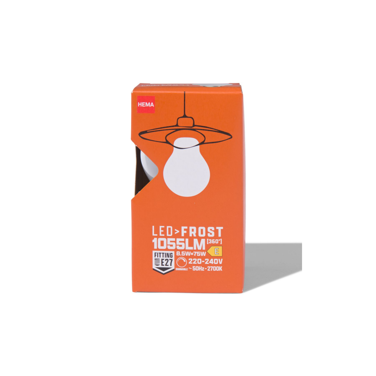 HEMA Led peer glass frost E27 8.5W 1055lm dim