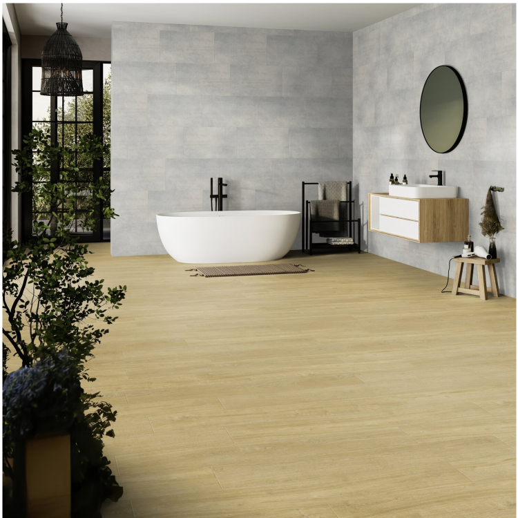 Dalle murale PVC effet béton pose collée, pose clipsée 7915 Carina Gerflor - 65 cm x 37.5 cm x 0.5 cm — vue 3