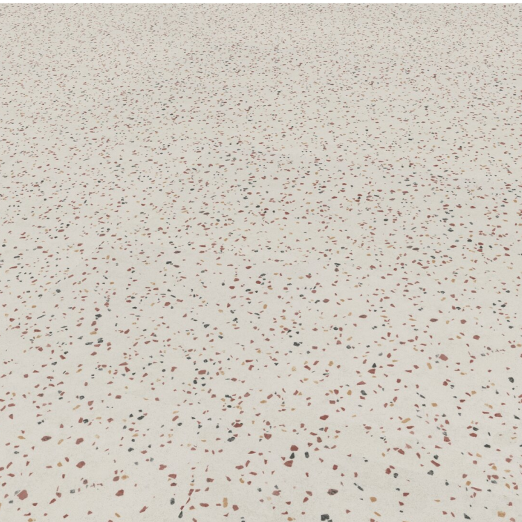Rouleau 4m de sol PVC effet terrazzo pose libre confetti beige Gerflor - 2500 cm x 400 cm x 0.29 cm — vue 3