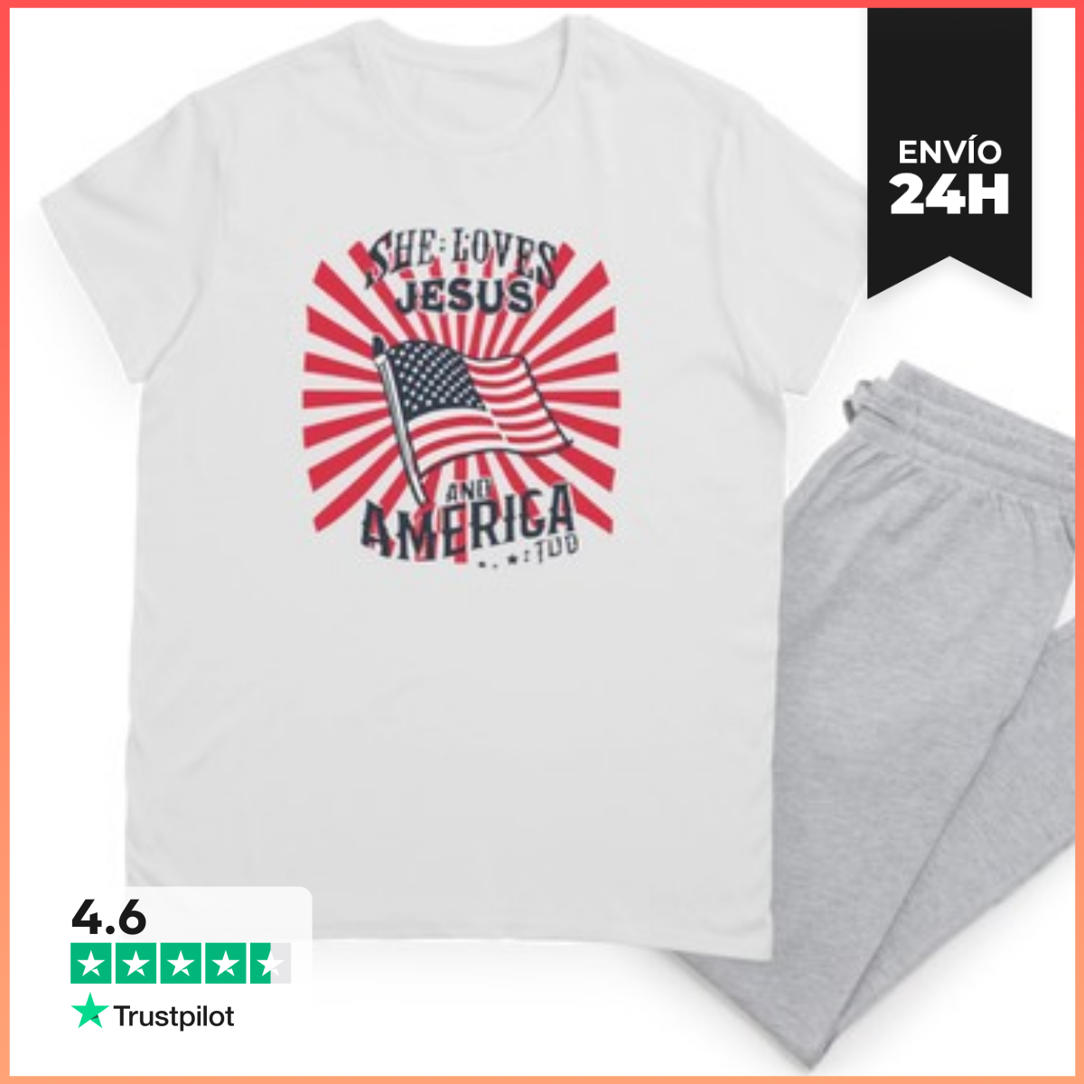 Pijama camiseta del día de la independencia laTostadora