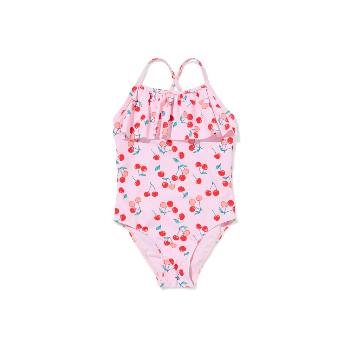 HEMA Kinderbadpak kersen roze (roze)
