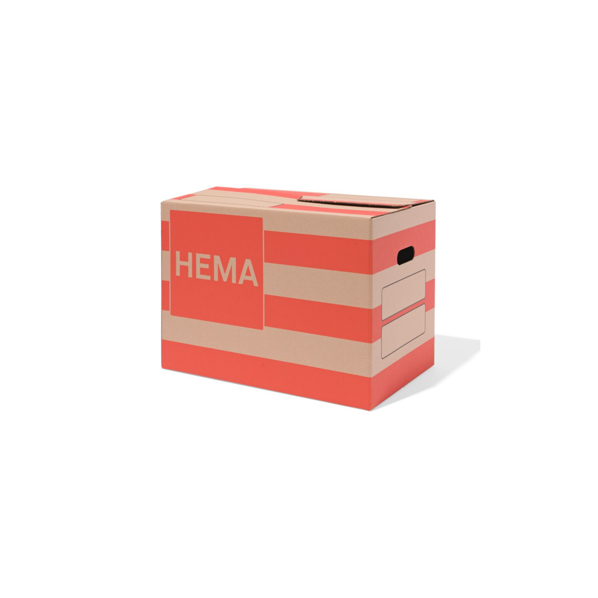 HEMA Verhuisdoos 48.5x32x36cm karton strepen