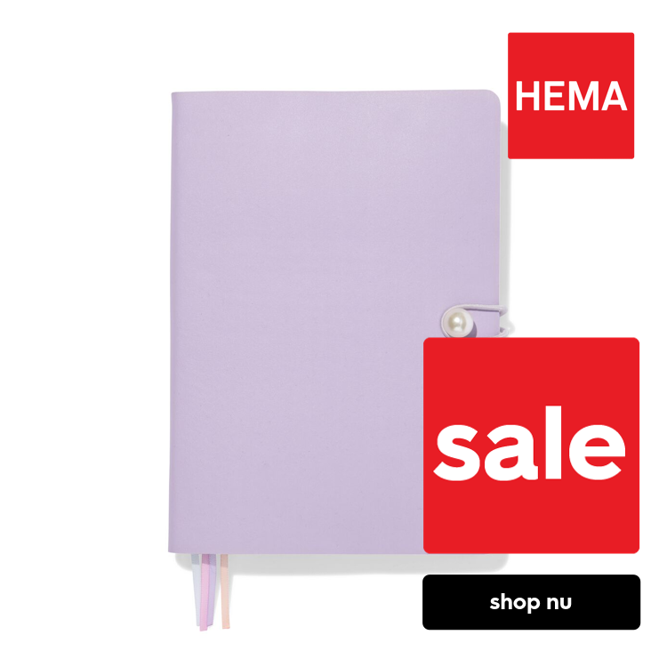 HEMA Notitieboek 21.5x15.5cm gelinieerd immitatieleer