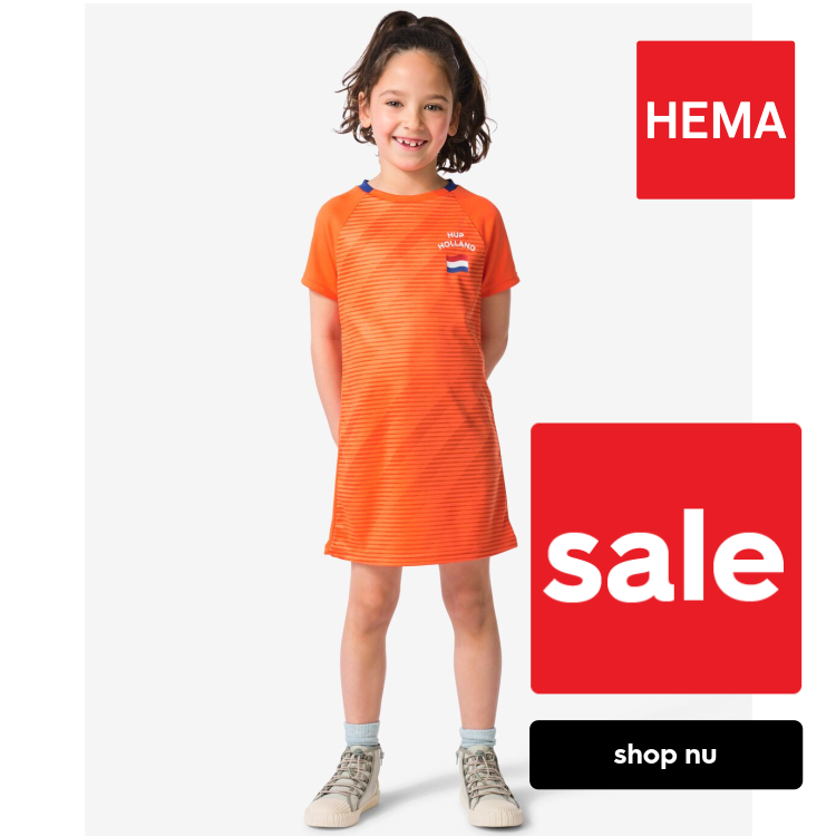 HEMA Kinderjurk WK oranje (oranje)