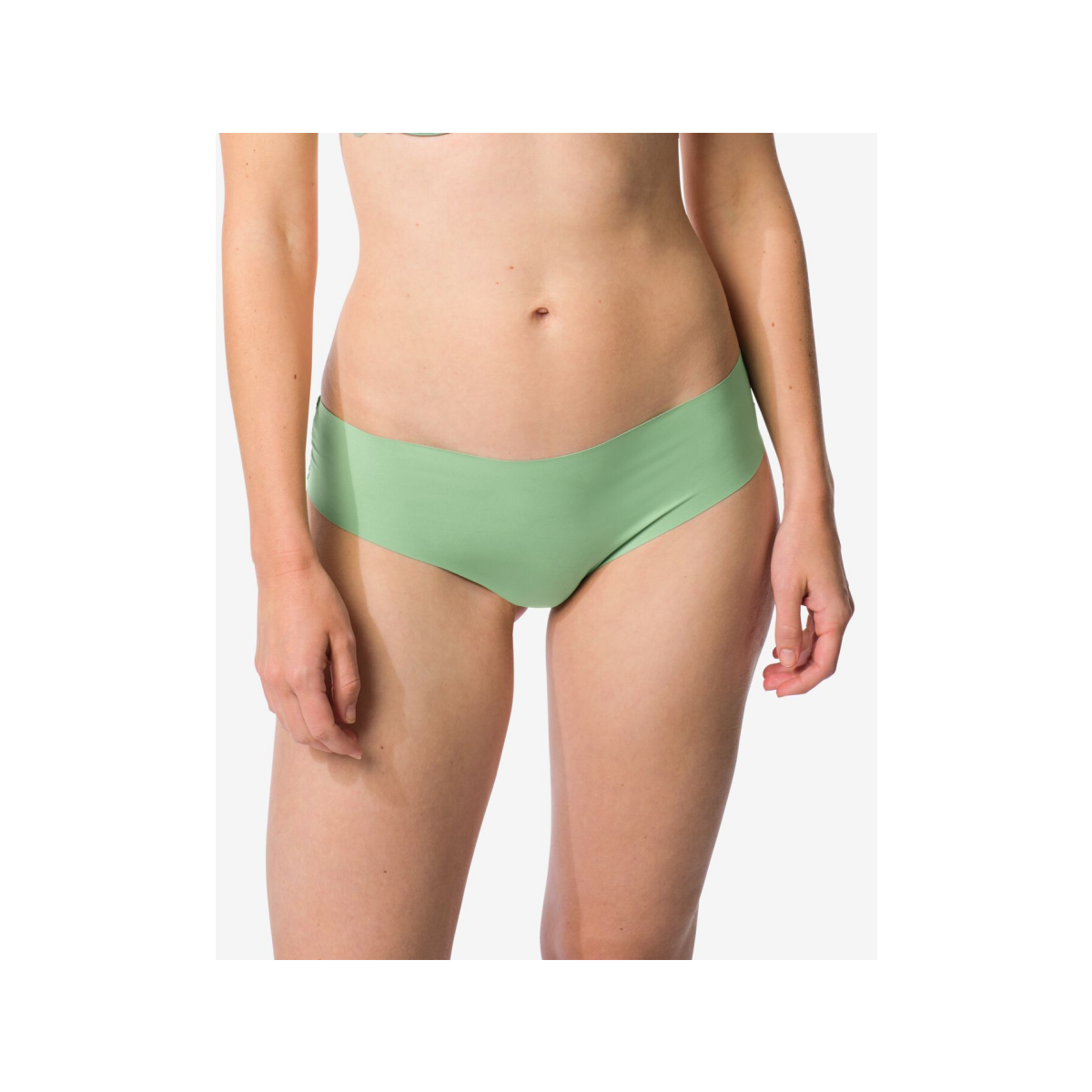 HEMA HEMA Damesbrazilian Micro Met Kant Groen (groen)