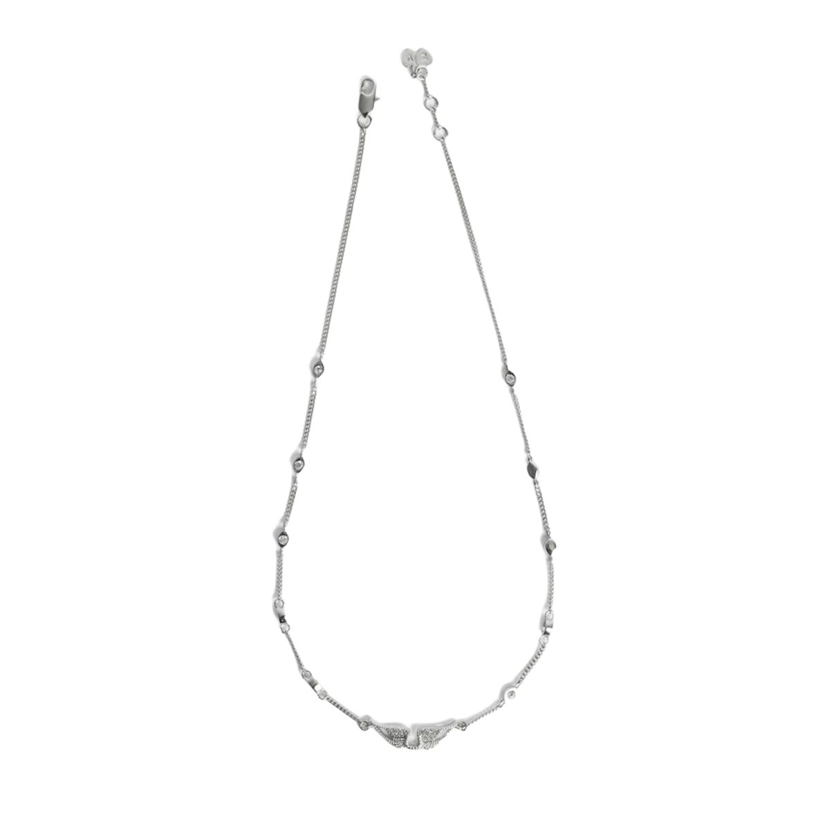 Zadig & Voltaire Donna Shiny Silver Collana Rock