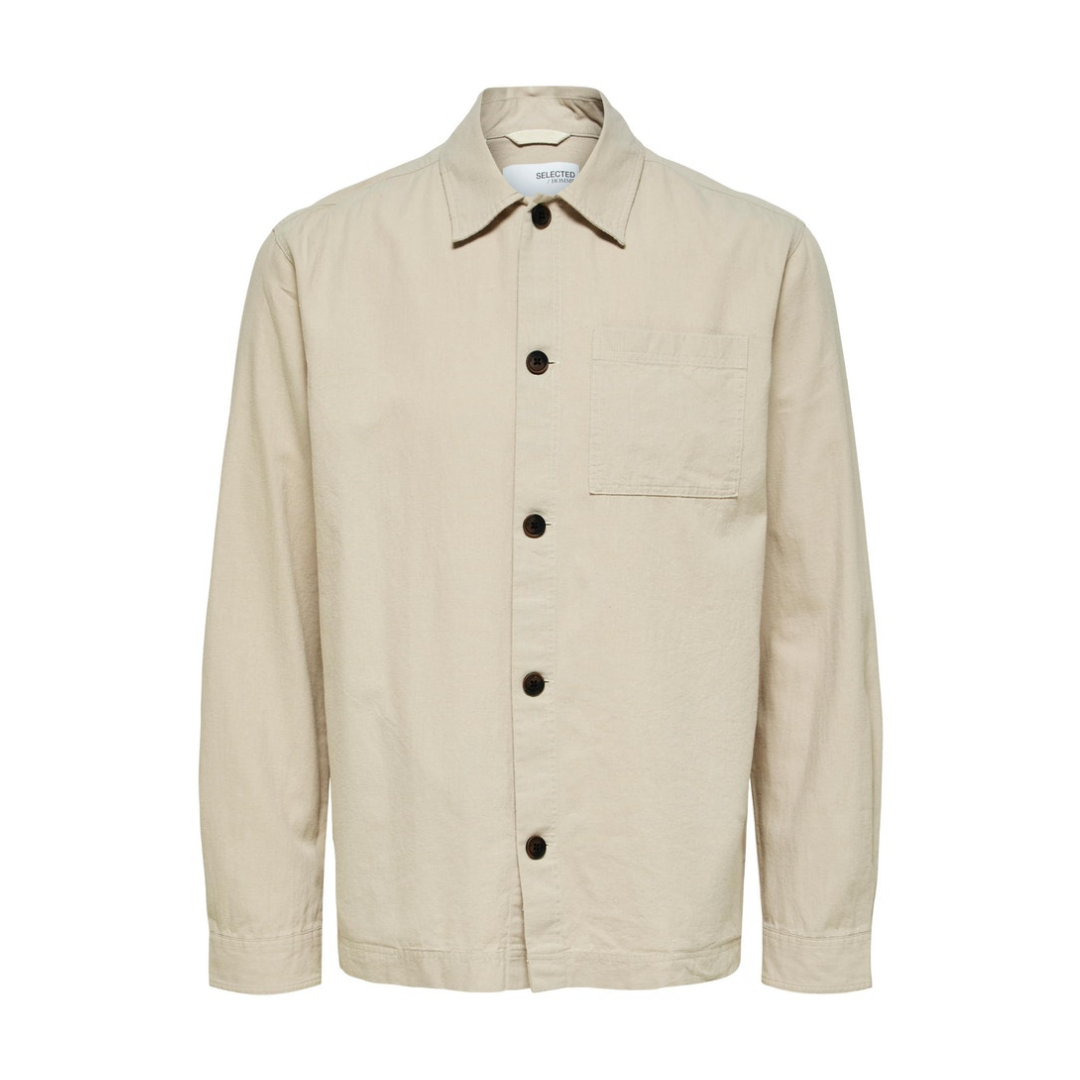 Selected - Herren Langarmhemd - Beige - Größe: XL - bei Tara-M