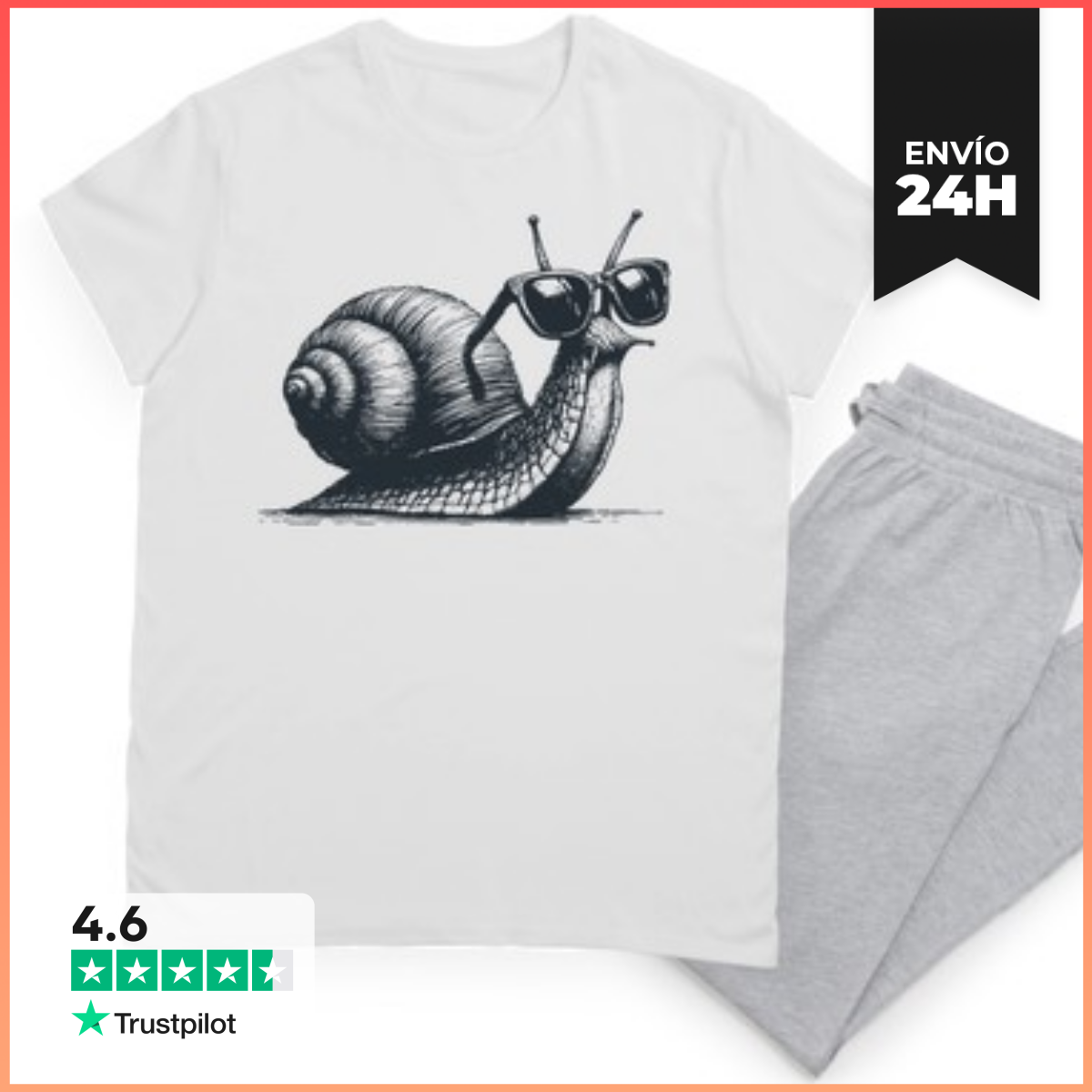 Pijama CARACOL CON GAFAS DE SOL laTostadora