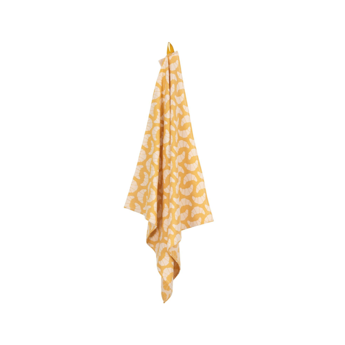 HEMA Theedoek - 65 x 65 - katoen - okergeel croissant (okergeel)