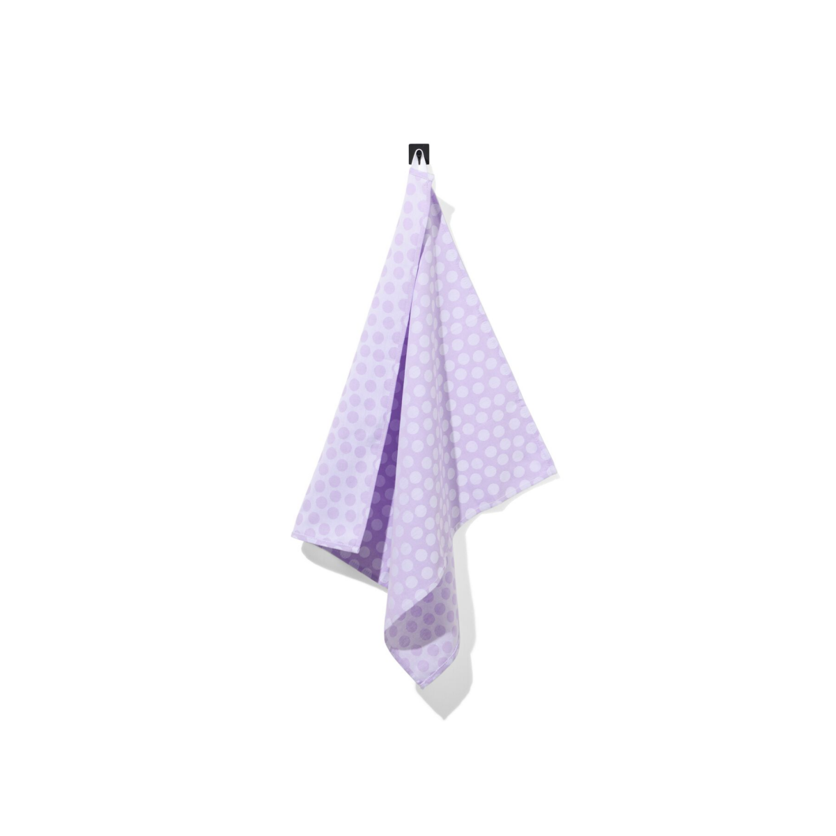 HEMA HEMA Theedoek 65x65 Katoen Lila Met Stippen (lila)