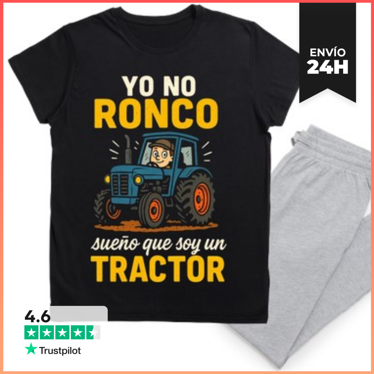 Pijama Yo No Ronco Sueño Que Soy Un Tractor laTostadora