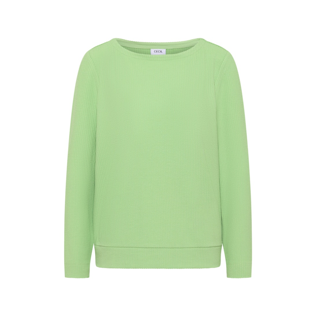 Cecil - Damen Langarmshirt - bamboo green - Größe: S - bei Tara-M